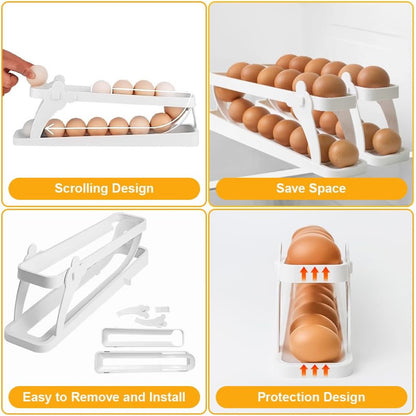 2 Tier Egg Dispenser For Refrigerator