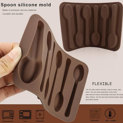 Spoon Shape Silicone Baking Mold Non-Stick