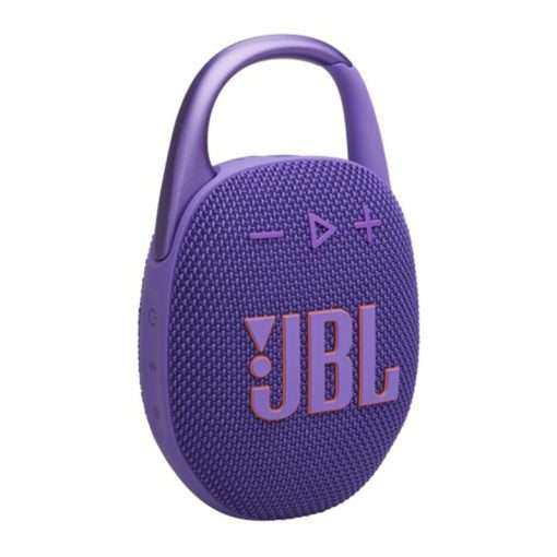 JBL Clip 5 – Ultra-Portable, Waterproof & Dustproof Bluetooth Speaker, Big Pro Sound with Punchy bass, Up to 12 Hours of Play – Purple