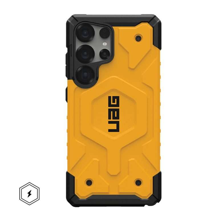 UAG Pathfinder Magsafe Compatible Phone Case for Samsung Galaxy S25 Ultra – Yellow